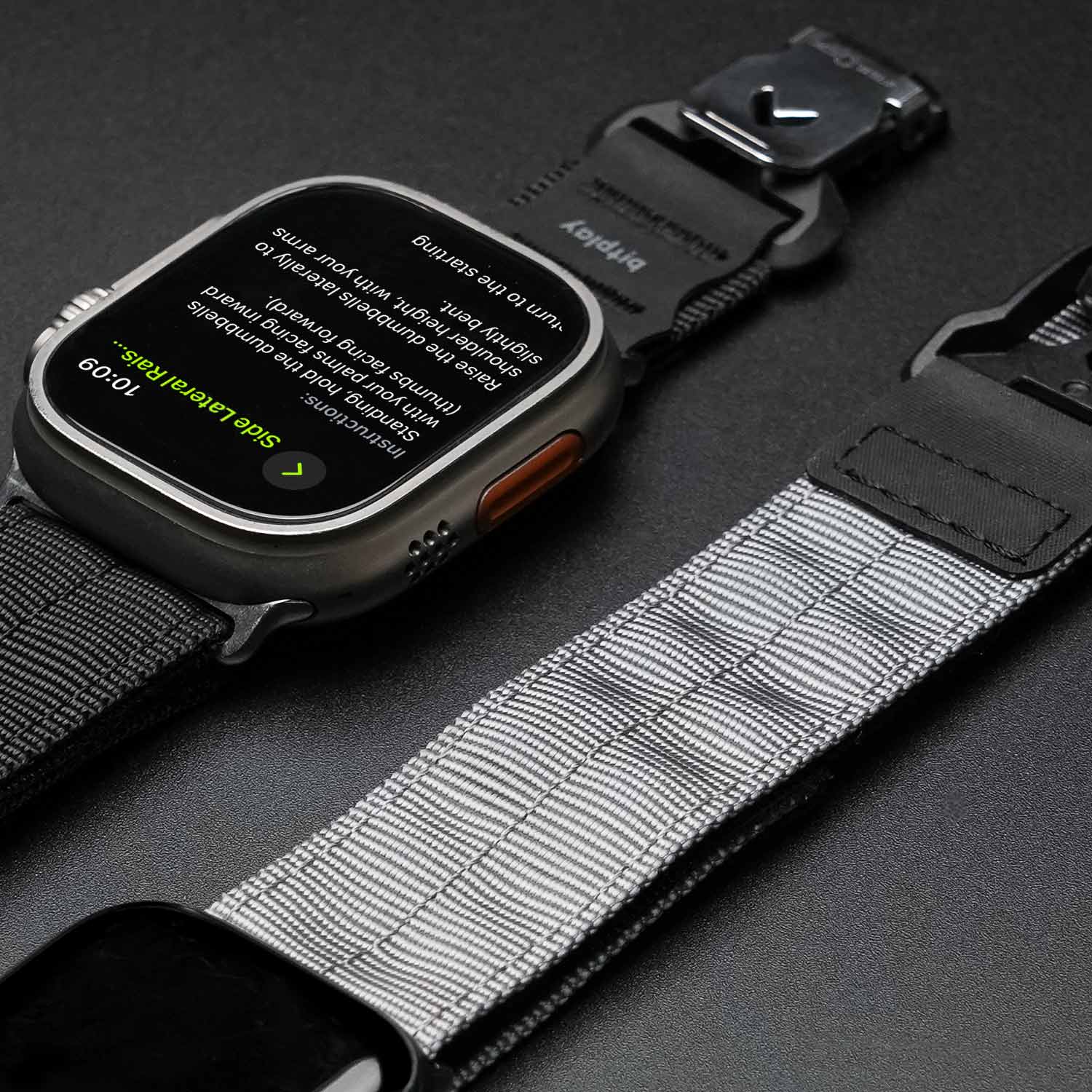 Fidlock®瞬扣錶帶-適用於  Apple Watch Ultra / 46 / 45 / 44 / 42 mm 銀扣版本