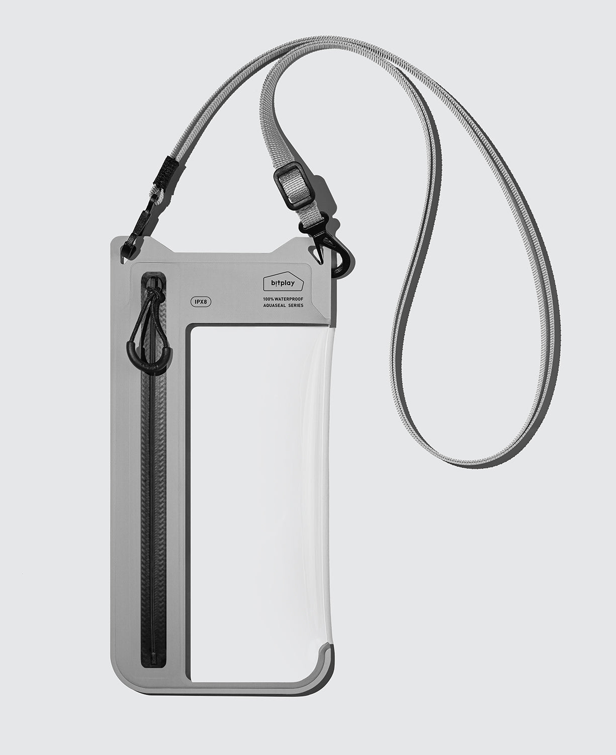 AquaSeal Lite Sleek 全防水輕巧直式手機袋 水泥灰