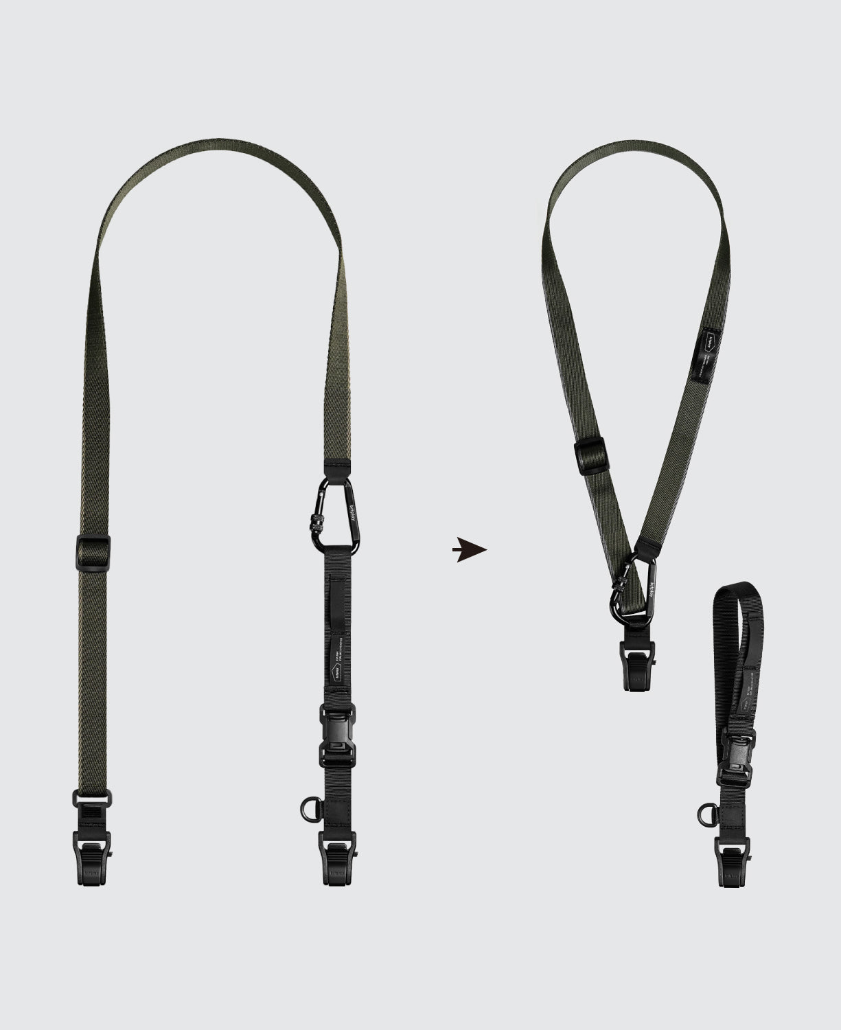 3-in-1 多功背帶 霧灰綠